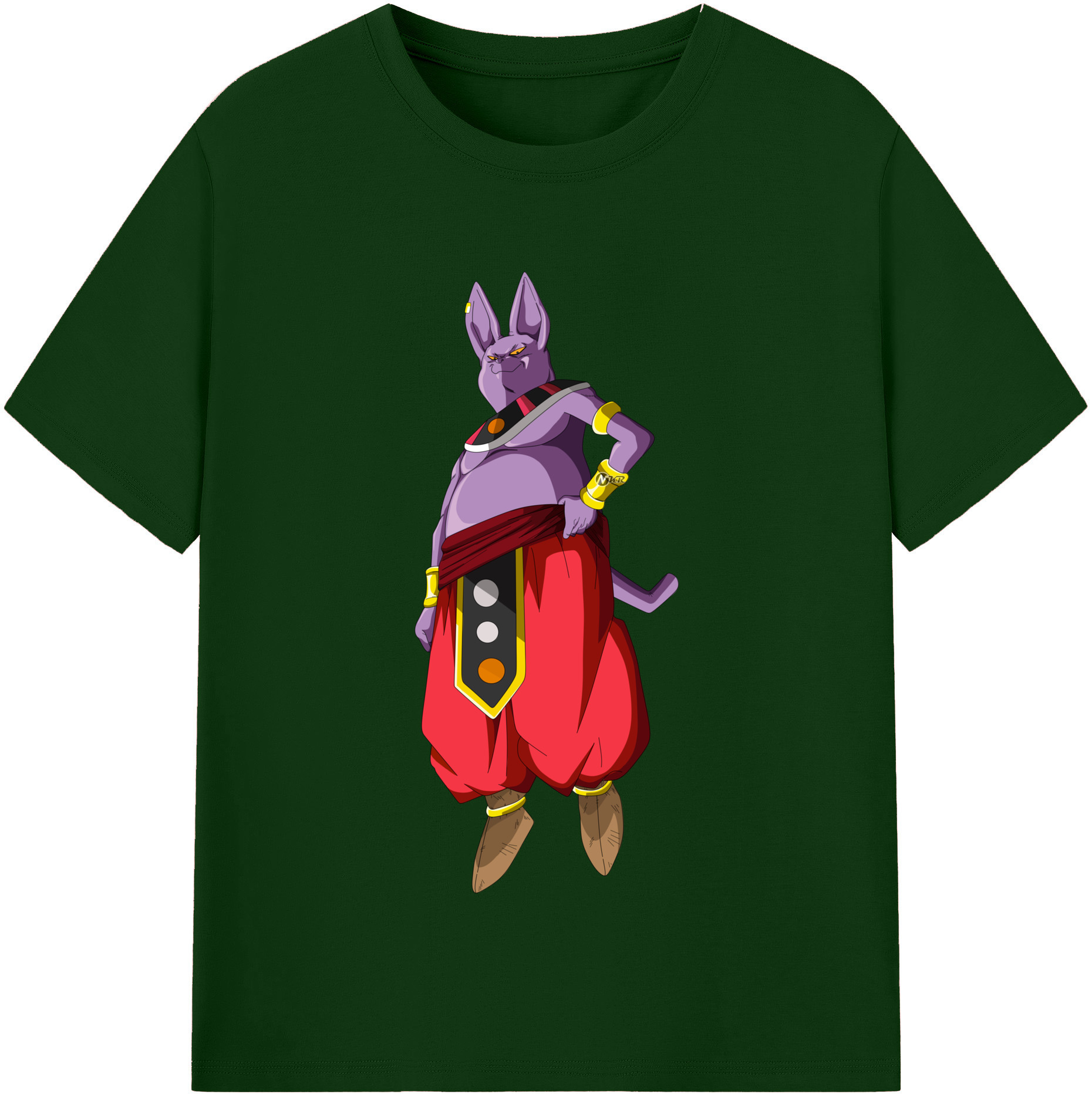 （画像用） ドラゴンボール シャンパ DRAGON BALL Champa 綿100％半袖Tシャツ（フロントプリント）